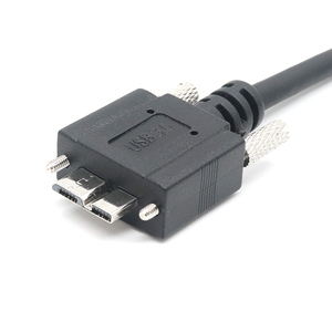 USB 3.0 tip C erkek mikro B erkek şarj ve sabit disk kamera ve barkod tarayıcı için vidalı bağlantı ile veri aktarım kablosu - Product Image 3