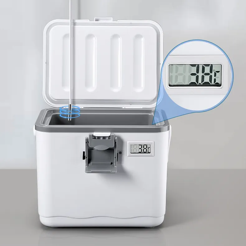 5L Vaccine Cooler Box Portable Outdoor Locking PU Foam Cooler Ice Cool Medicine Box For Vaccine Transport 2-8 grad 24-48 Hours