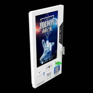 Touchscreen-Kiosk-Totem mit Ticket drucker Barcode-Kreditkarten leser Funktions-SDK für kunden spezifische Software entwicklung