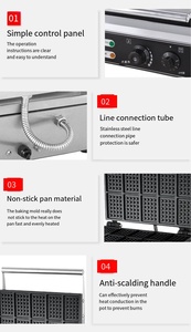 Pişirme ekipmanları endüstriyel gıda işleme makineleri diğer ev ürünleri aperatif Maquina makinesi Waffle - Product Image 5