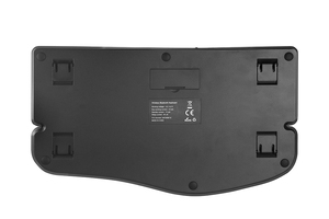 Teclado Bluetooth silencioso recargable de tamaño completo Teclado de ordenador ergonómico inalámbrico USB compacto de 2,4G - Product Image 3