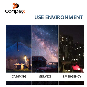 Conpex kép màu sắc có thể điều chỉnh ngoài trời Telescopic Rod đèn lồng với sucking cup LED Cắm trại Đèn Cắm Trại ánh sáng - Product Image 6