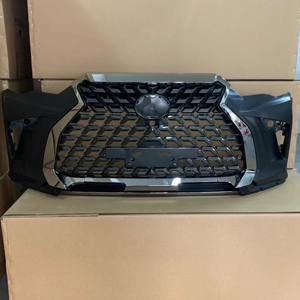 Material de pp de conjunto de parachoques delantero con rejilla coche kit de cuerpo para TOYOTA 4 runner 2010-2021 actualización a LEXUS estilo - Product Image 6