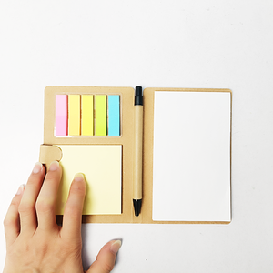 Personalized <strong>Memo</strong> Sticky Notes Flag Kraft Paper <strong>Notebook</strong> Mini Small <strong>Notebook</strong> Custom <strong>Notepads</strong> With Pen and Sticky Notes - Product Image 2