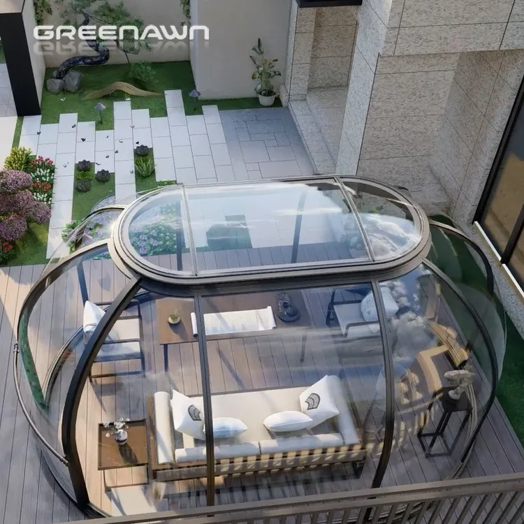 Mode Neuestes Design Resort Bubble Tent Transparente vorgefertigte Kuppel häuser Made in China