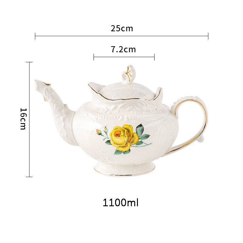 Yellow tea pot-A