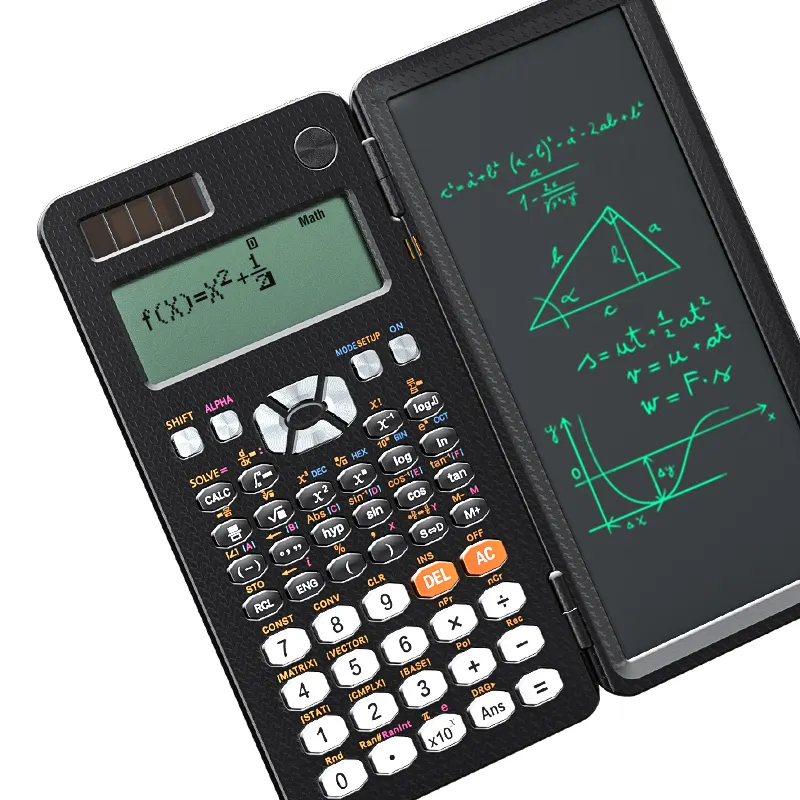 Newyes tavoletta da disegno calcolatrice scientifica blocco note LCD blocco note elettronico con calcolatrice scientifica