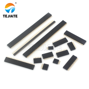 2.54MM Single Row Female <strong>Header</strong> Plug Socket Speakon Pin Sp Fiber Optic 9v Battery Connector - Product Image 2