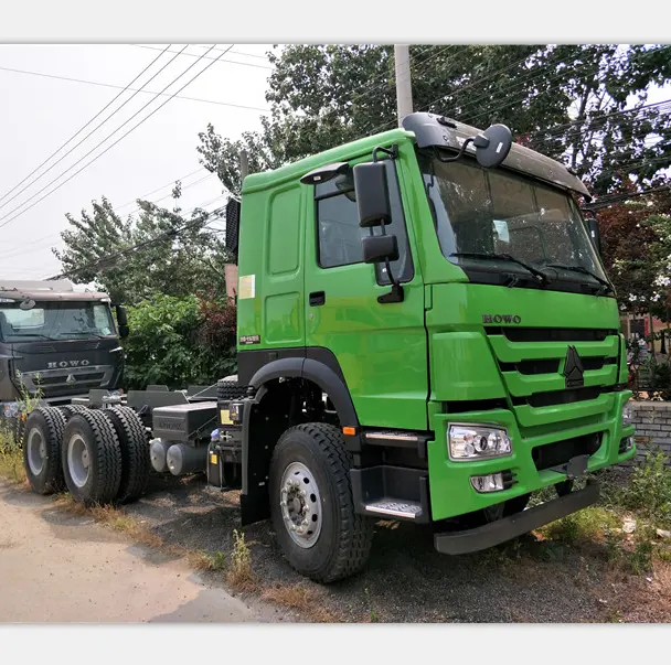 Sinotruk Howo 6*4 รถแทรกเตอร์ 371HP รถบรรทุกมือสอง ราคาหัว