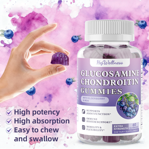 Üretici en iyi eklem takviyesi kondroitin sülfat MSM takviyesi zerdeçal Organ glukozamin kondroitin Gummies - Product Image 6