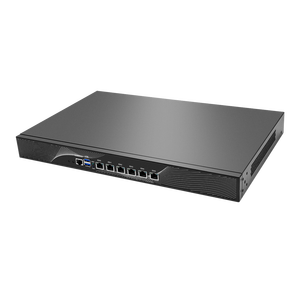OEM 1U Rack-Gehäuse Intel Celeron 3865U Dual Core 6Lan GbE RJ45 Soft Router Netzwerk gerät VPN Industrial <span class=keywords><strong>Firewall</strong></span>