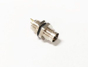 Wholesale Factory Industrial Electronic Device Plug IP67 Waterproof Front Locking Socket <strong>T</strong> <strong>Code</strong> M12 3 Pin Connector for Power - Product Image 6