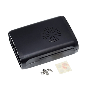 Para Raspberry Pi Case Fundas Funda protectora ABS Shell Cover con Mini ventilador de refrigeración Disipador de calor para Raspberry Pi 2 Modelo B Plus + - Product Image 1
