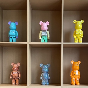 Colorful Handmade <strong>Bear</strong> Statue Unique Animal Pattern Resin Crafts for Home &amp; Office Decor Gift - Product Image 3