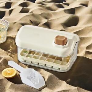 <strong>Custom</strong> Summer DIY Easy Release <strong>Ice</strong> <strong>Block</strong> Mold 32/64 Grids One Button <strong>Ice</strong> Box for Drinks-Coffee Whisky <strong>Ice</strong> Made Easy <strong>Maker</strong> - Product Image 2