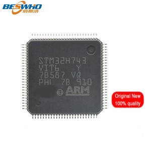 Stm32 ส่วนประกอบอิเล็กทรอนิกส์ STM32H743VIT6 MCU 32BIT 2MB แฟลช 100LQFP ไมโครคอนโทรลเลอร์ชิป IC STM32H743