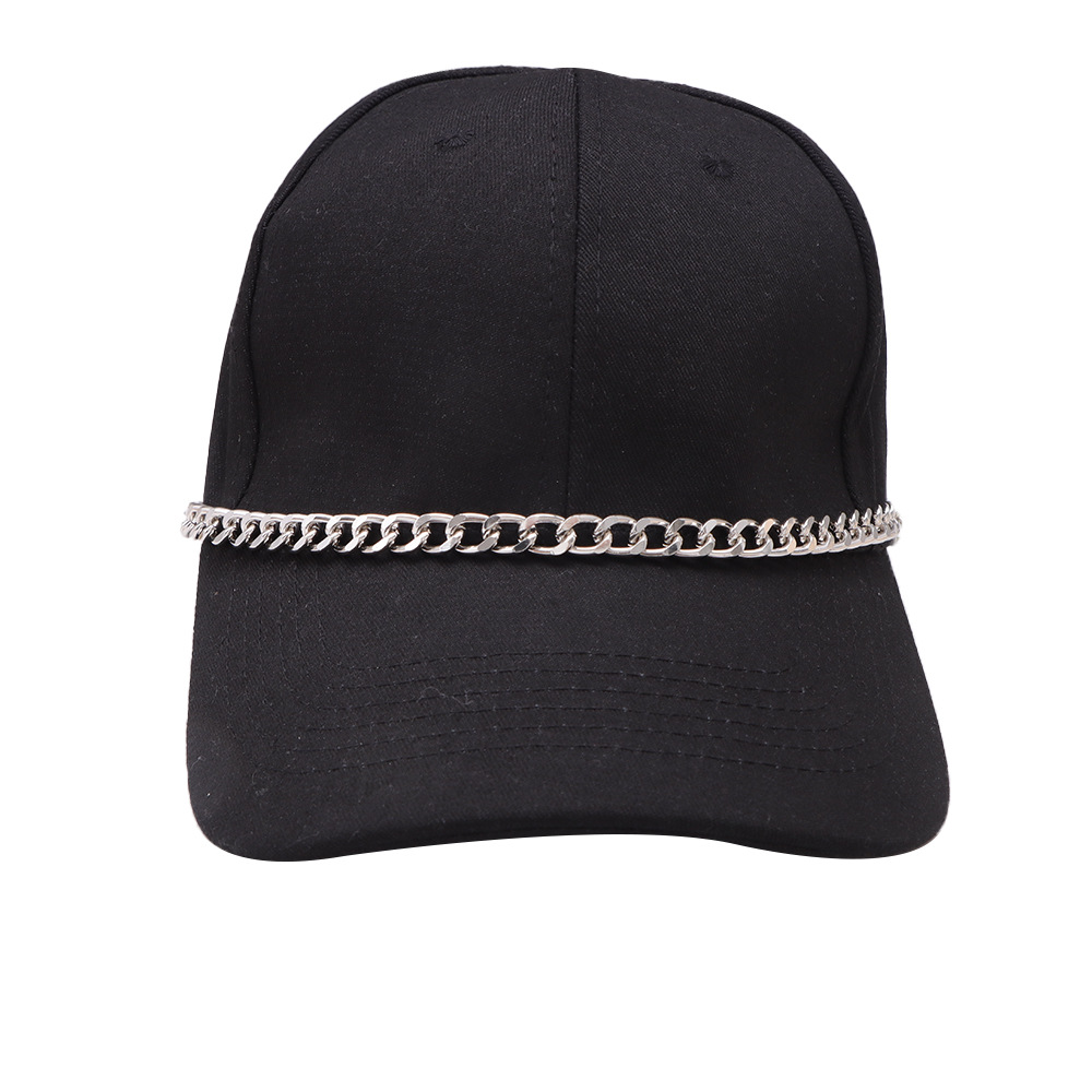 White K chain hat chain