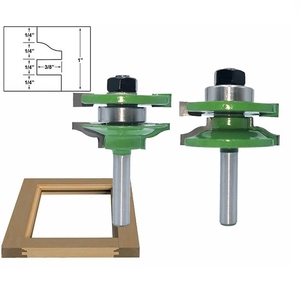 8mm Shank kapı paneli kesiciler yükseltilmiş Panel dolap yönlendirici Bit seti ağaç İşleme freze kesicisi - Product Image 1