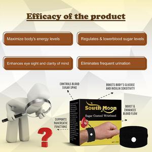 سوار معصم للتحكم في سكر القمر الجنوبي ، إدارة الجلوكوز في الدم ، العناية بالجسم وتنظيم مستويات السكر في الدم ، أدوات الرعاية الصحية - Product Image 6