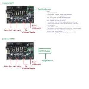 HX711デジタルロードセルモジュール重量センサーA/Dディスプレイ付き24ビット計量スケールスマートロードセルディスプレイ/ラズベリーパイ用 - Product Image 5