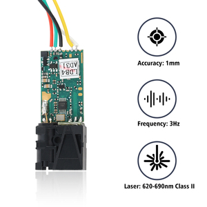10m 1mm精度UART高精度レーザー距離センサーモジュールI2Cレーザーセンサー距離測定用 - Product Image 4