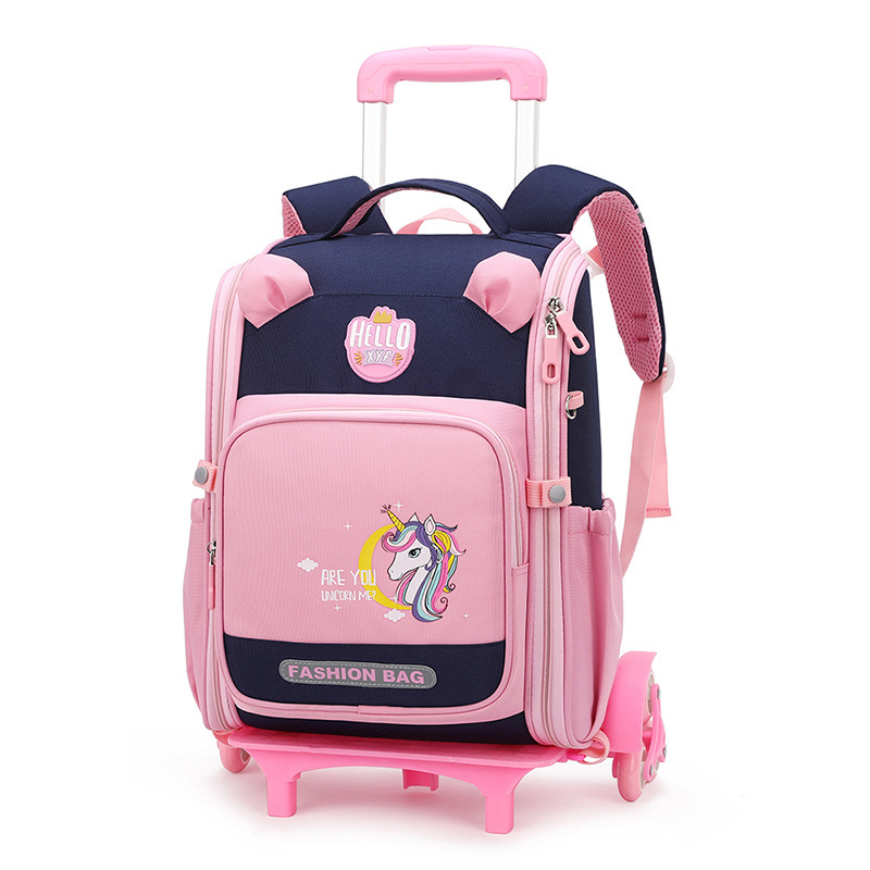 Sac bleu marine avec 6 roues