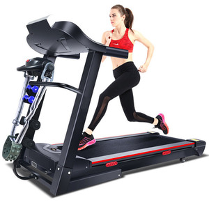 Klappbares elektrisches Laufband für Zuhause 2,5 PS manuelles Neigung-Laufband 12 voreingestellte Programme 5" LCD-Bildschirm/300 lb Kapazität MP3 schwarz - Product Image 2