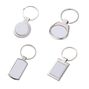 Dayanıklı Mini fotoğraf resim görüntüleyici anahtarlıklar özel Logo dikdörtgen alüminyum Transfer boşlukları Metal anahtarlıklar yapılan çinko alaşım - Product Image 4