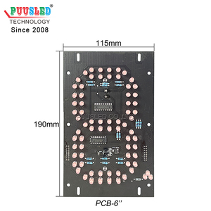 Полууличный светодиодный дисплей 6 дюймов PCB светодиодный цифровый номер небольшой размер 7 сегментный светодиодный дисплей PCB цифровое число - Product Image 3