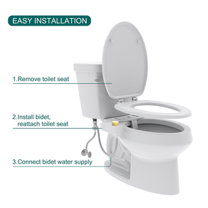 Metal kaymaz topuzu tersinir bide 2 in 1 sağ ve sol el bide tuvalet için - Product Image 6