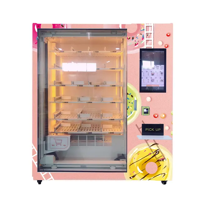 Distributore automatico a 21.5 pollici del dolce del touch screen con il sistema di consegna dell'elevatore