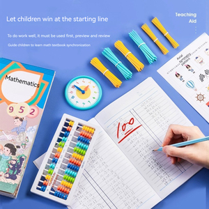 Deli 74301 öğrenme yardım kutusu 1. Sınıf dil matematik ve İngilizce öğretim rakamlar toplama ve çıkarma yardımcıları Set kutusu - Product Image 5