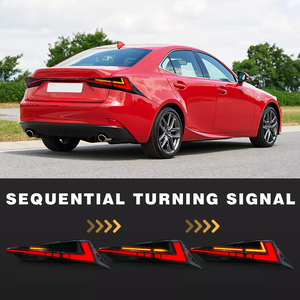 Zhengwo ไฟท้าย LED RGB สำหรับ IS250ของ Lexus IS300H IS350 2013-2021ตามลำดับสัญญาณเลี้ยวปลั๊กเล่นแบบไดนามิกสตาร์ทโคมไฟติดตั้งเพิ่มเติม - Product Image 3