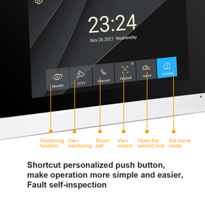 Glomarket 7 pulgadas pantalla Tuya desbloqueo remoto cerradura eléctrica Multi apartamento timbre Video teléfono intercomunicador SISTEMA DE Control de acceso - Product Image 4