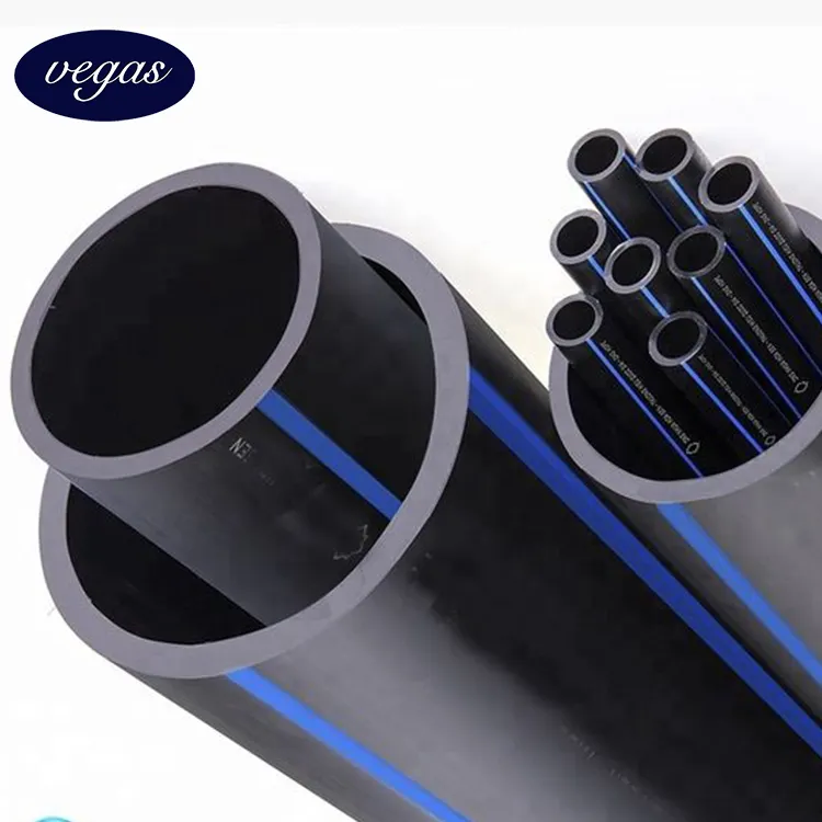Tubería de plástico PE100 HDPE, fabricante de accesorios, manguera de HDPE para reemplazar los precios de las tuberías de PVC para suministro de agua de riego