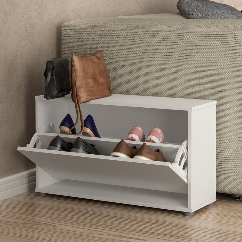 8 Pair Shoe Storage Cabinet Shoe Rack Living Room Furniture Shoe Cabinet
