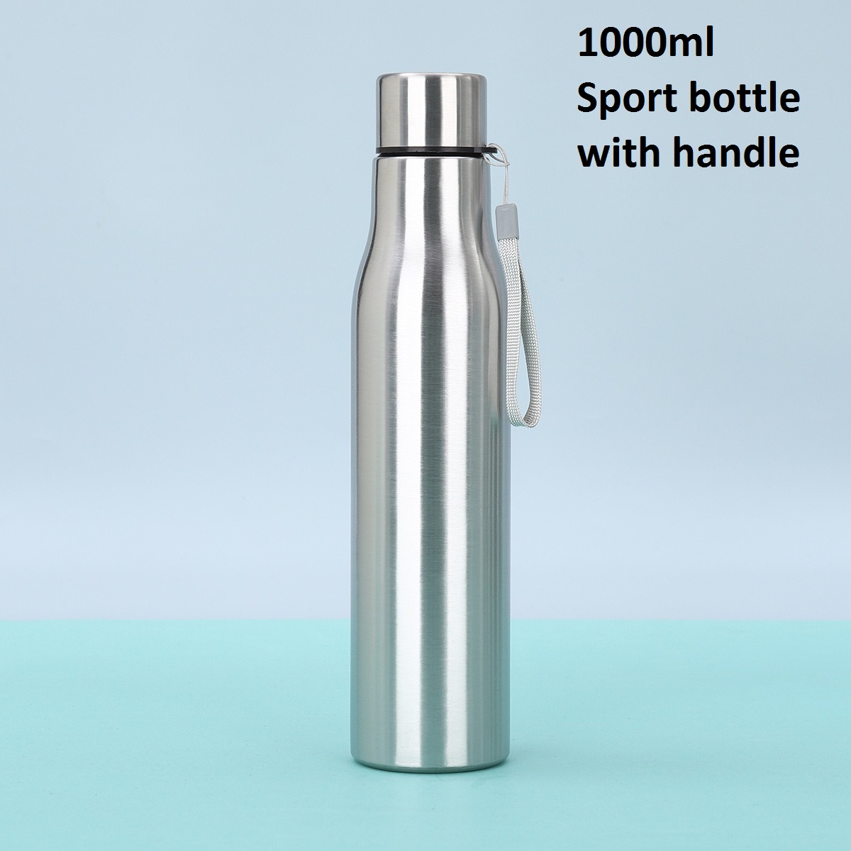 Botella deportiva de 1000 ml con asa