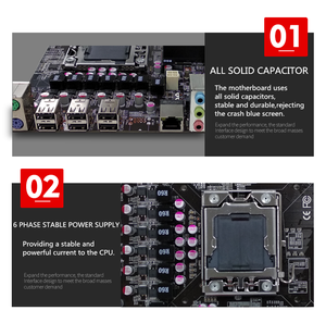 マザーボードX58 LGA 1366ソケットコアi3 i5 i7デスクトップコンピューターメインボード - Product Image 3