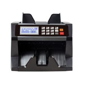 Contador de facturas de carga frontal de AL-170, detector UV/MG de alta velocidad de conteo, pantalla LCD, máquina de conteo de efectivo - Product Image 4