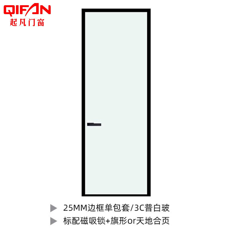 25 extremely narrow side glass door/㎡