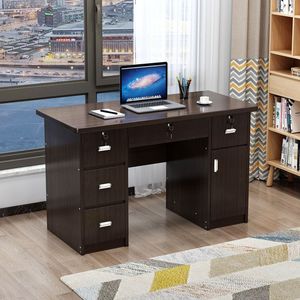 Wholesale <strong>Simple</strong> Wooden Writing Study Big Space Stand Storage Modern Home Office Furniture <strong>Computer</strong> Table <strong>Desk</strong> with Drawer - Product Image 5