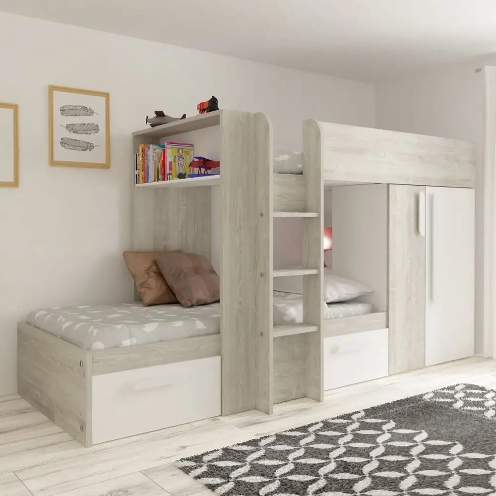 Mobiliário infantil de luxo, cama de cozimento para meninas e crianças, mobiliário moderno para quarto de crianças