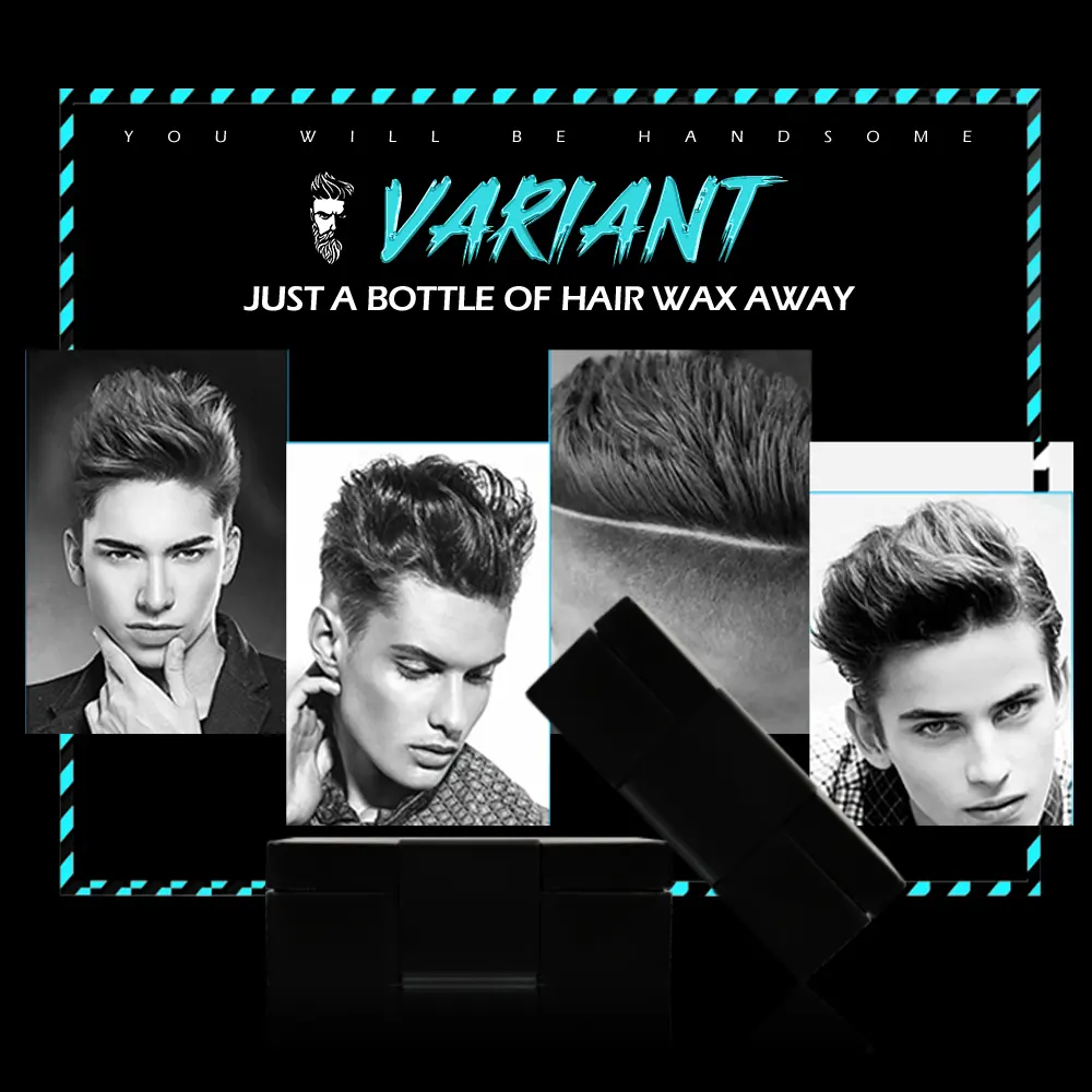 Vierkante Doos Nieuw Binnen Mannen Haar Styling Product Haarvezel Klei Matte Look Textuur Styling Type