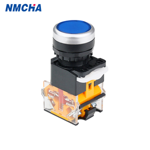 LA38-11BN 220V interruttore a pulsante di auto-Reset momentaneo a testa piatta interruttore in plastica da 22mm con corrente Max. 10A e livello IP55 - Product Image 4