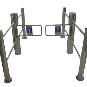 Sistema automático de control de acceso peatonal de puerta de torniquete oscilante de acero inoxidable 304 - Product Image 1