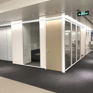 <strong>Modular</strong> Office Cubicle Glass <strong>Partition</strong> Panels Demountable Wall <strong>Systems</strong> for Office - Product Image 2