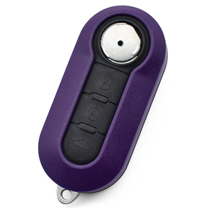 F-iat için 500 3 düğmeler mor uzaktan anahtar kabuk kesilmemiş SIP22 bıçak boş anahtar değiştirme Fob kapak durumda araç anahtarı - Product Image 6