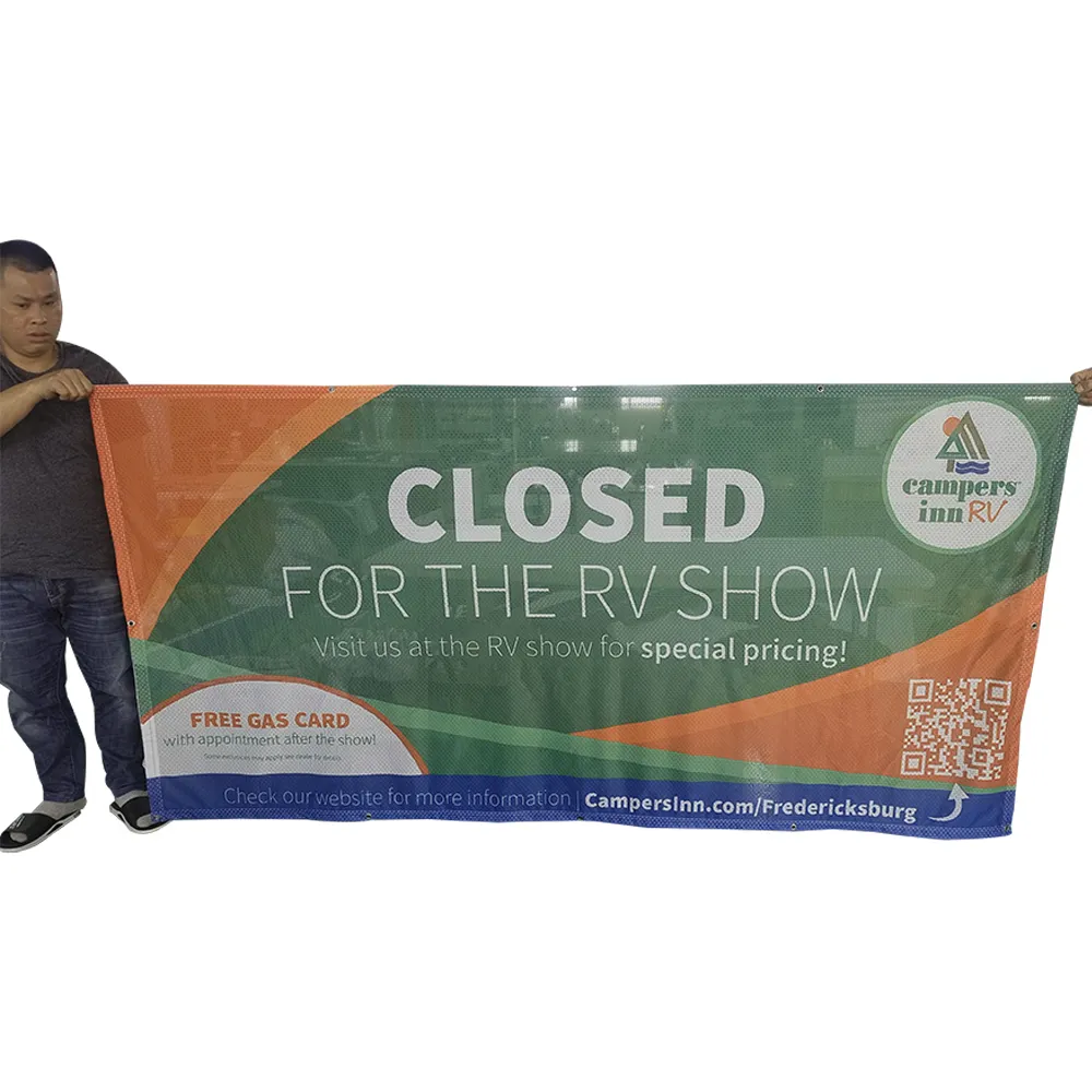FEAMONT Factory Price Outdoor Full Color Mesh Banner Printing Custom Banner
