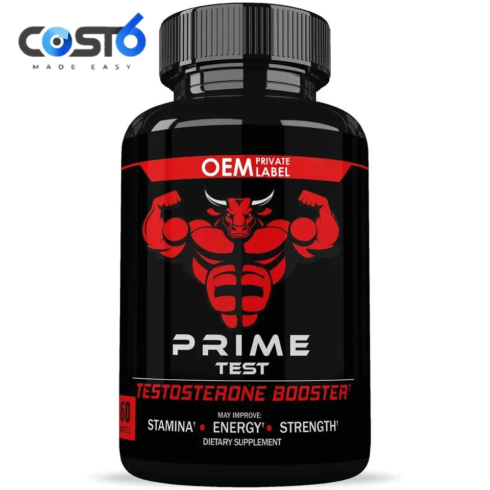 OEM Teste pílulas impulsionador de esteróides Max-Strength ATP & Test Booster | Suplemento Terrestris & Boro | Suplementos diários de treino