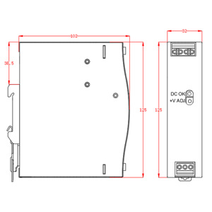 Conmutación de fuente de alimentación de riel Din de 24V y 75W CC para control industrial con corriente de salida de 10A y voltaje de entrada de 220V - Product Image 5